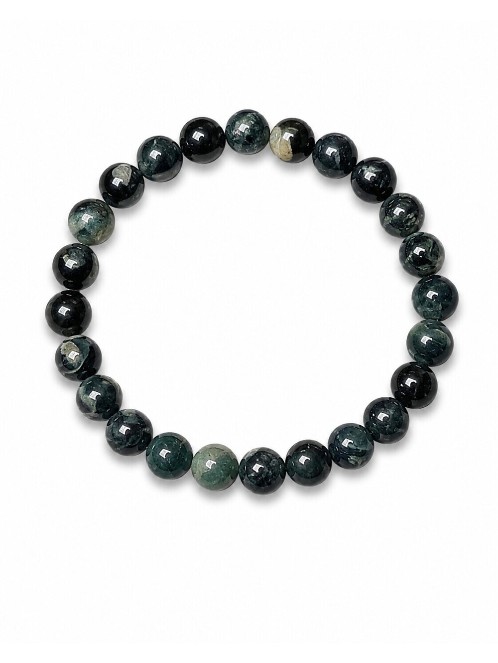 8mm Blue Tourmaline Stretch Bracelet